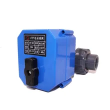 12 v 24 v 220 v ctf-001 pvc deouble резьба электрический мотор моторизованный контрольный шаровой кран воды для системы орошения