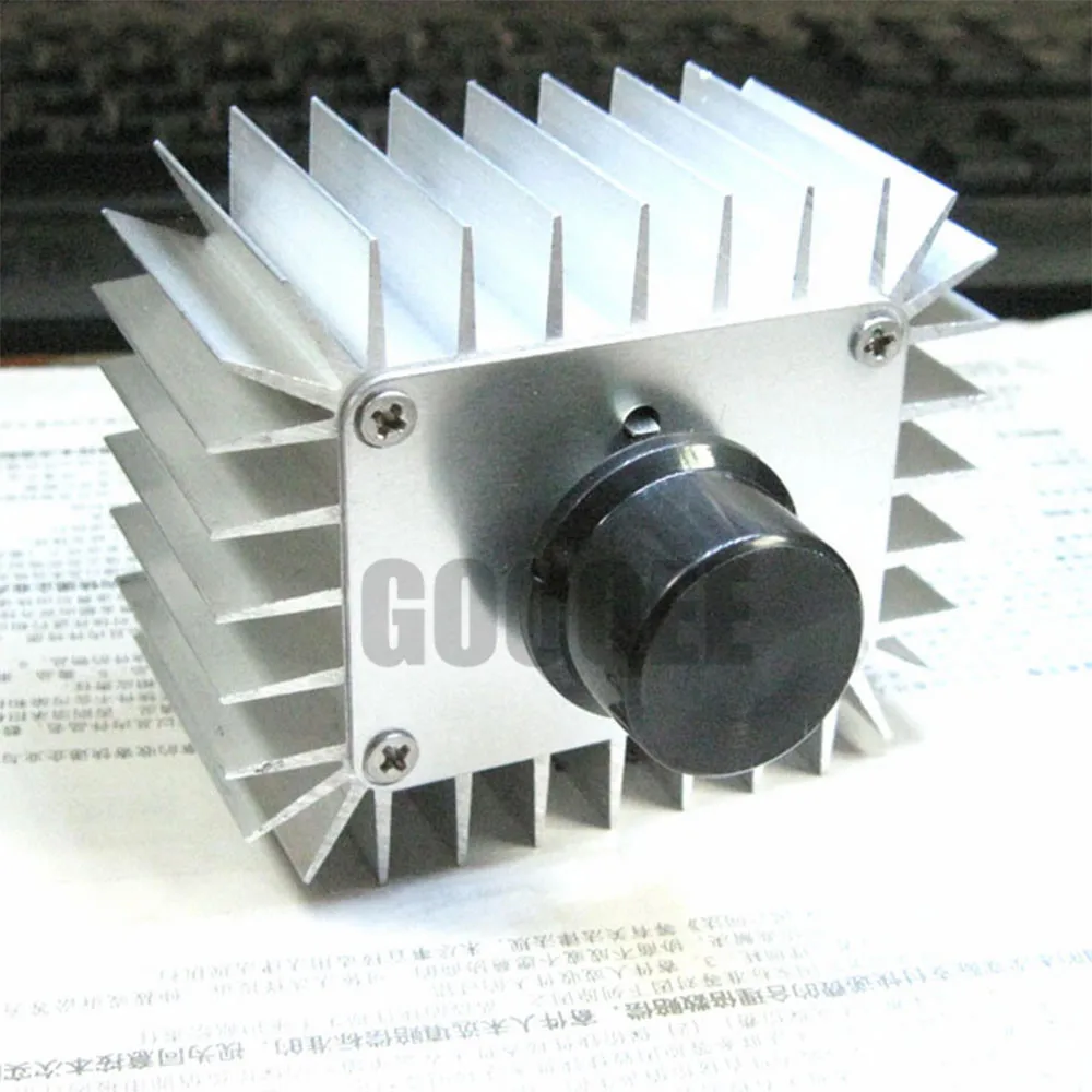 

5000W AC 220V High Power Electronic Voltage Regulator Switch Regulator SCR Dimming Thermostat Aluminum Alloy