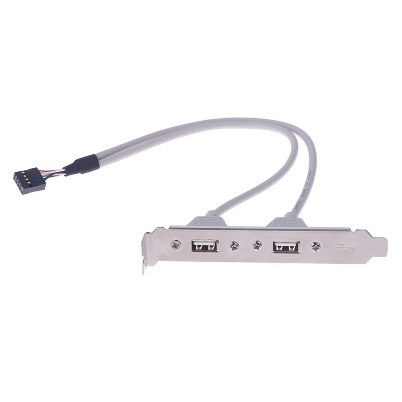 1 шт. 2 портовый USB адаптер для материнской платы|Компьютерные кабели и разъемы| |