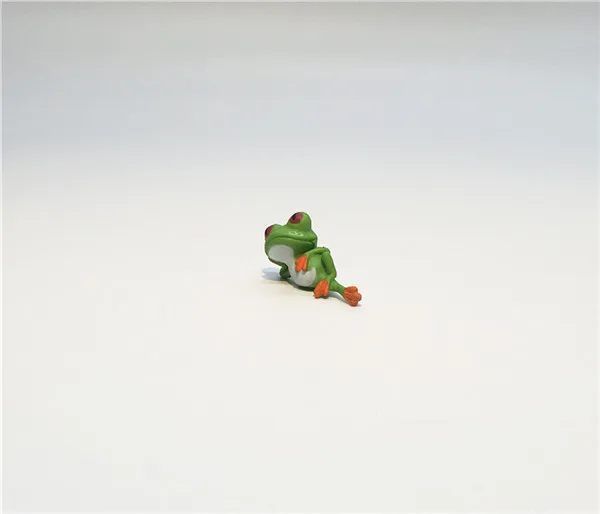 Cute Frog Mini figure PVC toy home office cake car decoration - 2