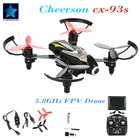 Save 20.7 on Original Cheerson CX-93S 5.8GHz FPV Drone With Camera 720P HD 2.4G 4CH 6Axis RC Helicopter Real-time Transmit Quadcopter RTF Toy