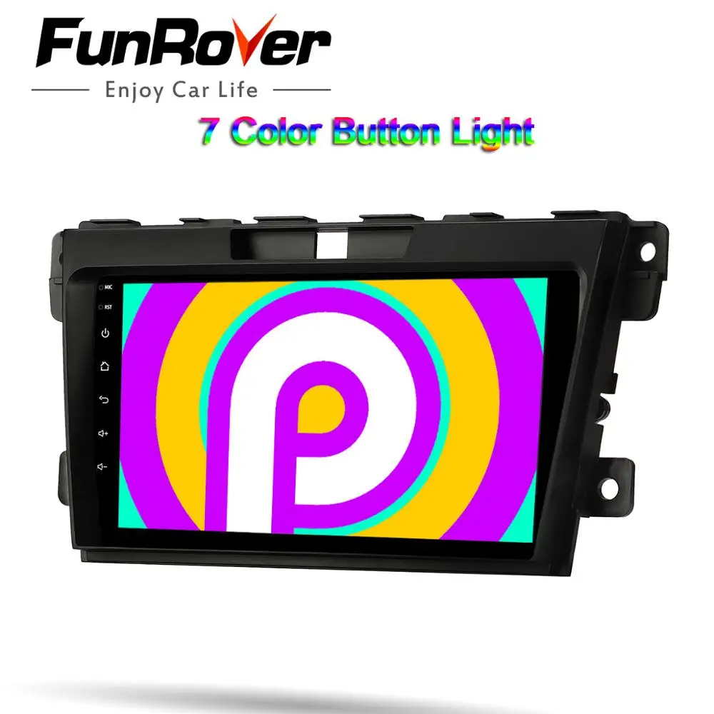 Top Funrover 2.5D+IPS 2 din Car Multimedia player android 9.0 car dvd  stereo radio For Mazda CX7 CX 7 CX-7 2008-2015 gps navigation 2