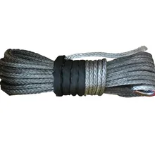 1/" x 100 'серый синтетический трос лебедки 25000+ LBs с оболочкой(ATV UTV 4X4 4WD внедорожный