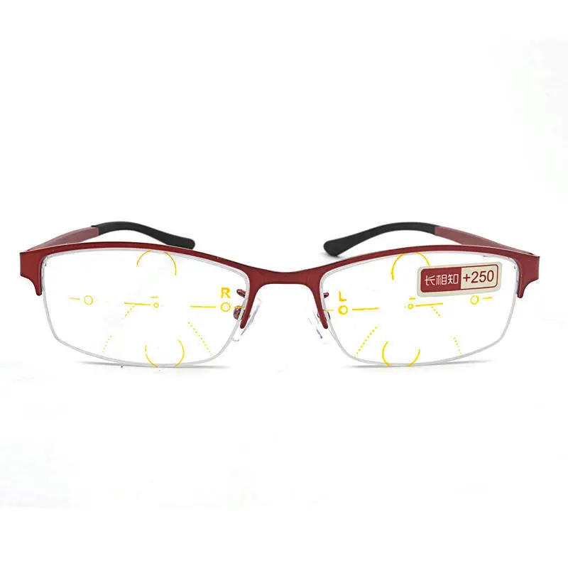 Новые металлические дистанционные очки двойного назначения, очки для чтения, умные очки для чтения с зумом, мужские прогрессивные мульти-фокусные очки с изображением старого цветка NX