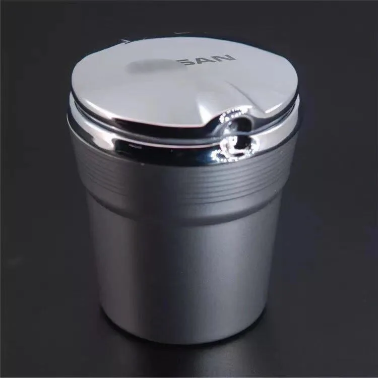 

2019 Hot Selling LED Portable Car Truck Auto Ashtray Auto parts, car logo ashtray for Nissan TEANA SYLPHY X-TRAIL QASHQAI SUNN