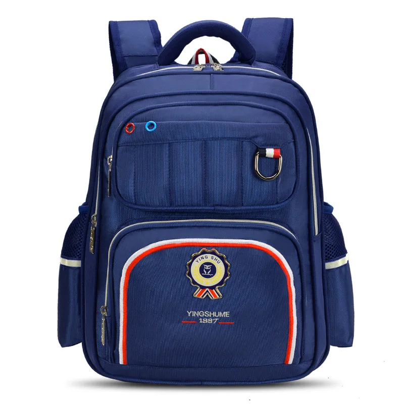 Детские школьные сумки для девочек и мальчиков, водонепроницаемый рюкзак, Детский рюкзак, школьные сумки, ортопедический рюкзак, детский рюкзак - Цвет: dark blue