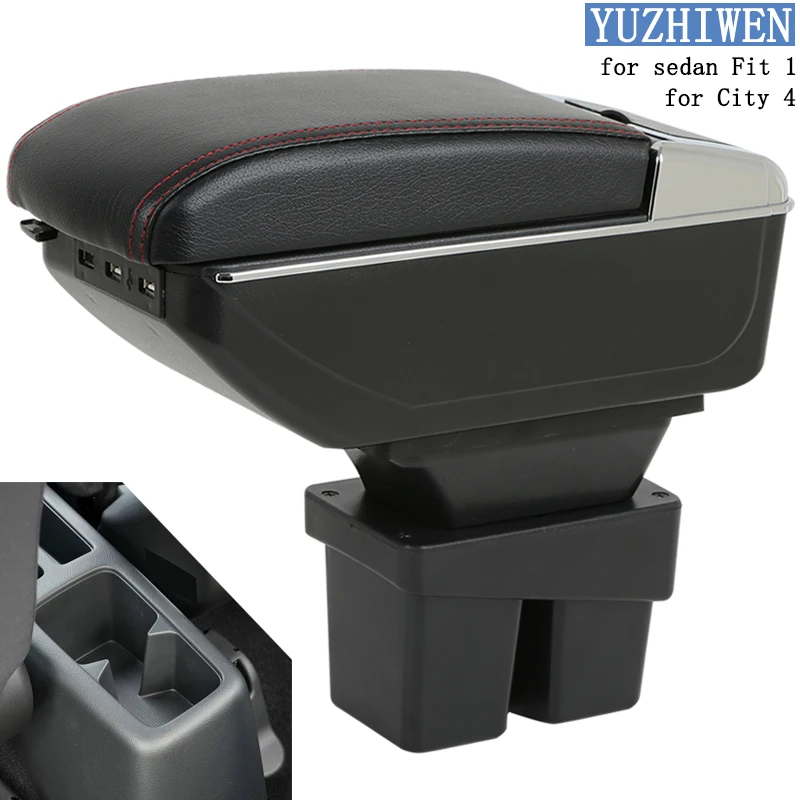 For Honda City Armrest Box sedan Fit City Universal Car Central Armrest