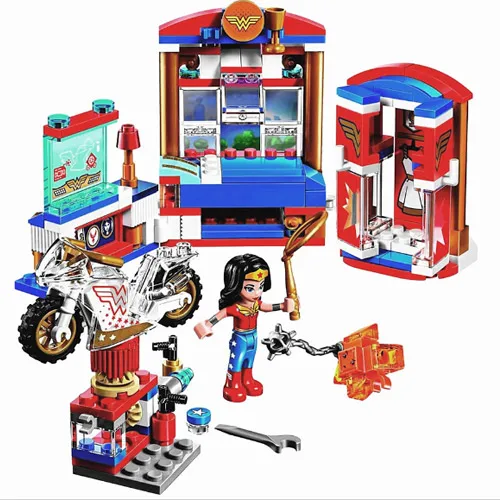 

10616 Bela DC Super Hero Girl Wonder Woman Dorm Kryptom Model Building Block Bricks Compatible With Super Hero