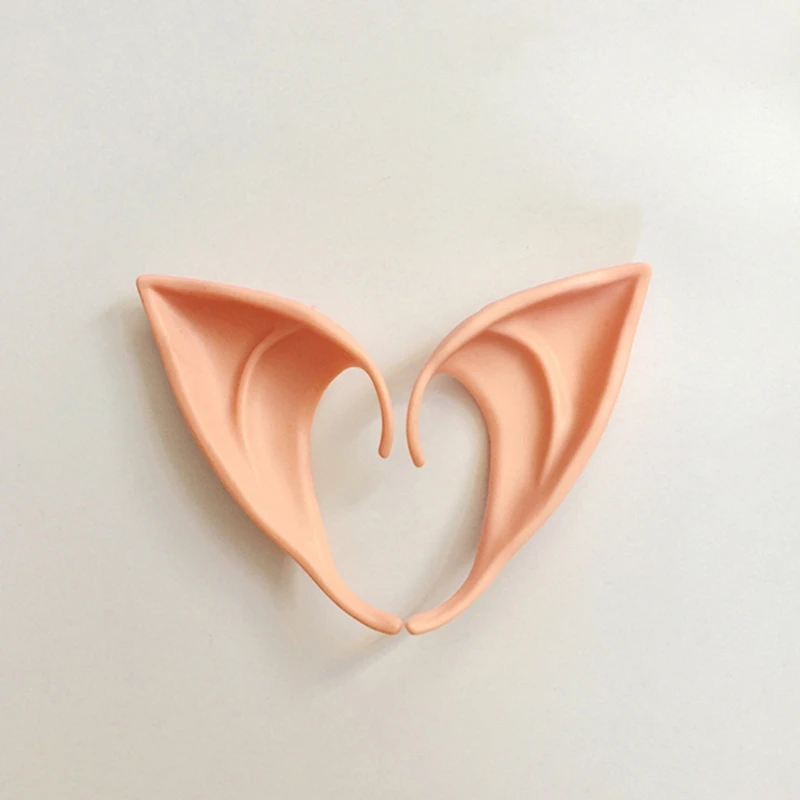 1-3 Pairs Latex Elf Ears Pointed Cosplay Mask Accessories Halloween Masquerade Party Anime Fairy Costumes Deep Color W15