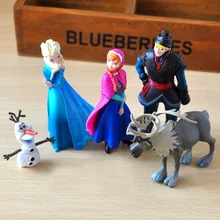 5 шт./лот, модель Снежной королевы, Кристофф Свен Олаф, ПВХ фигурка, игрушка, подарок для детей, снеговик, фигурки, игрушки, подарок