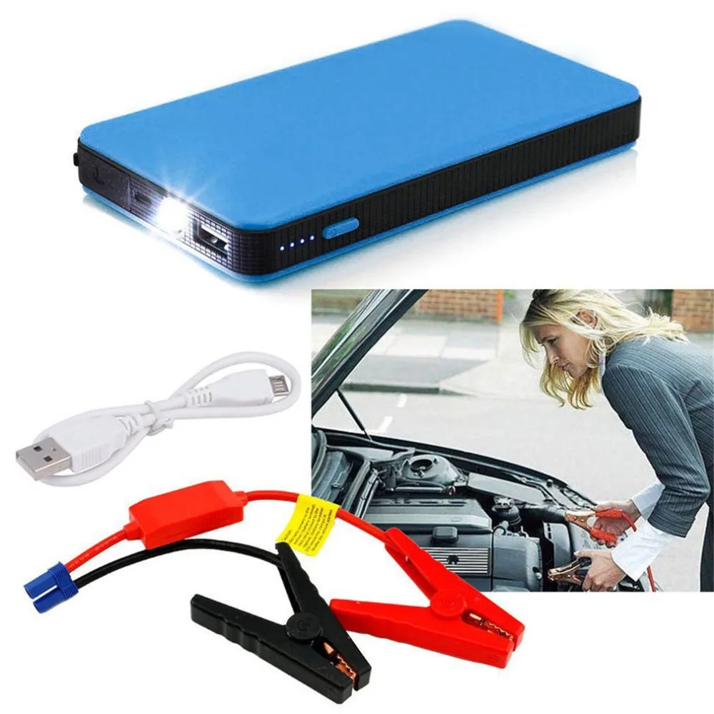 12V 20000mAh Mini Portable Multifunctional Car Jump Starter Power Booster Battery Charger Emergency Start Charger Colorful