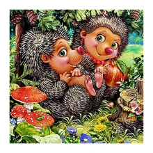 Обычай алмаз живопись ежики Кошки вышивка крестиком Снеговик санта-клаус дар home decor diy pintura стразами ponto cruz фильмы