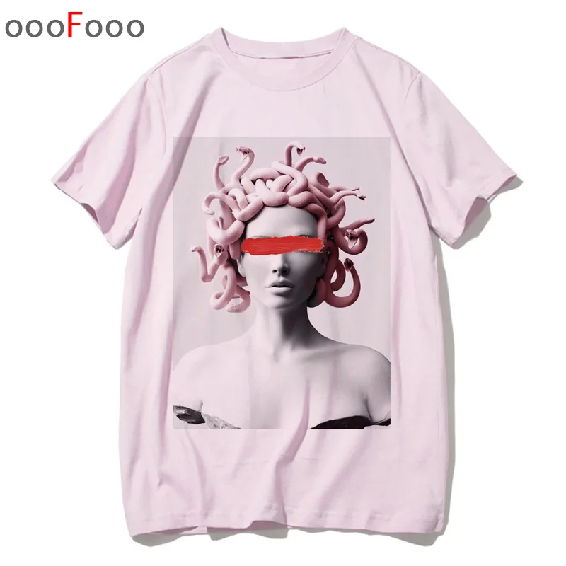 Retro Anime Sad Girl Vaporwave T-shirt for Men and Women, Harajuku Tops with Japanese Aesthetic Fashion image 2
