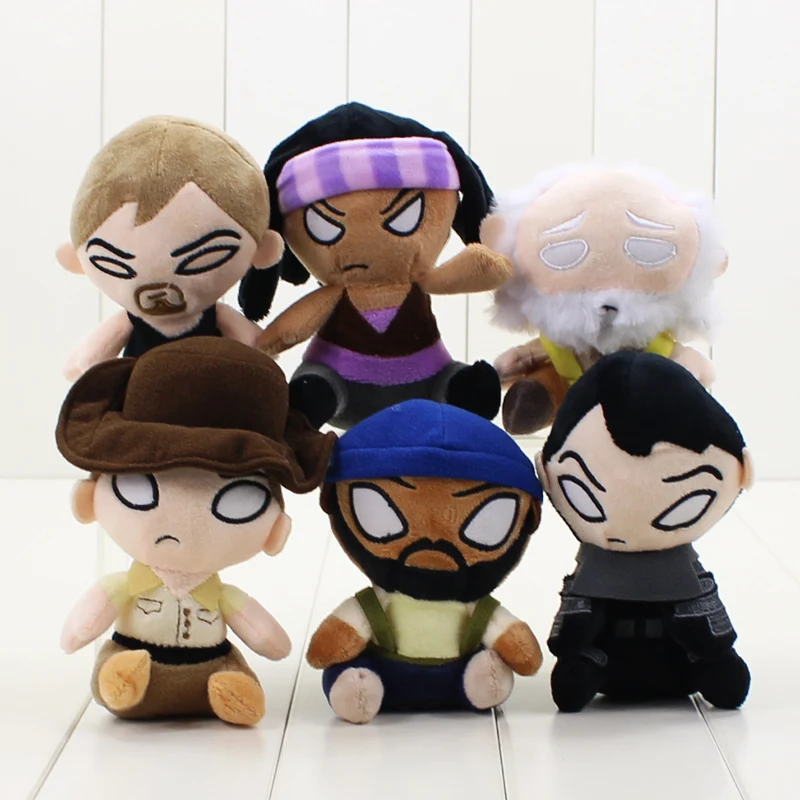 

6 Styles Walking Dead Plush Toy Hershel Daryl Dixon Sheriff Rick Grimes Stuffed Dolls