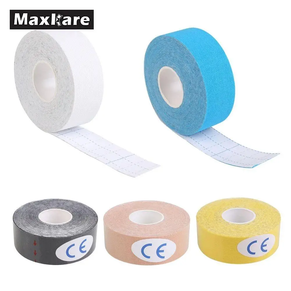 Buy Maxkare 2.5cm x 5m Muscle Tape Sports Tape Cotton Elastic Adhesive Muscle