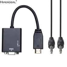 Hiperdeal 3 in1 HDMI мужчин и женщин VGA+ Micro HDMI к HDMI адаптер Oct27