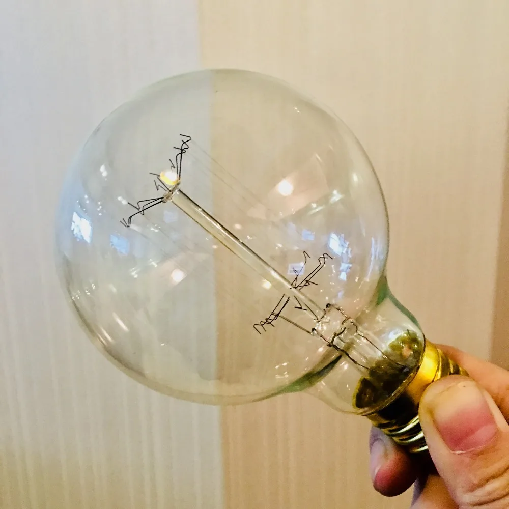 

Cheerhuzz Retro Lamp E27 Vintage Edison Filament Light 110v 220v Incandescent Bulb G80 Lamps For Home Decor Indoor Lighting Bulb