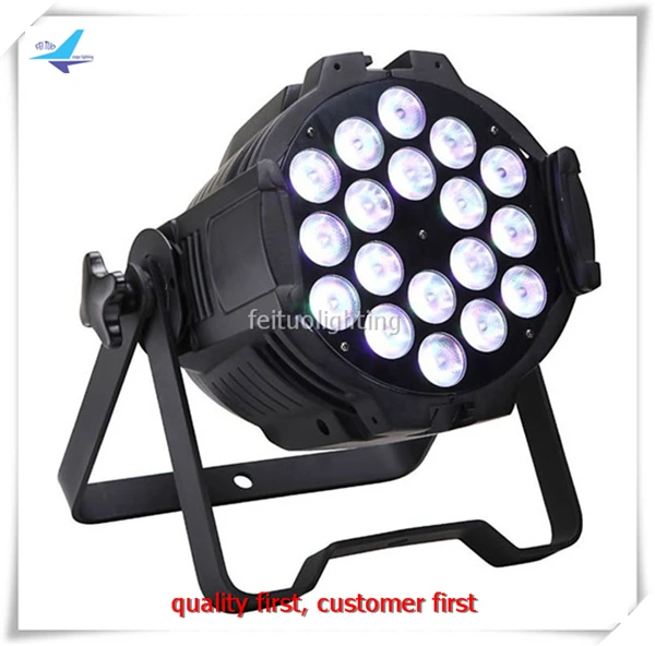 

Free shipping 10 pieces dmx512 dmx control 18x10w 4in1 rgbw led par 64