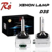 R8 2 pçs/lote D3 D3S Xenon HID Lâmpada Do Farol 12 V 35 W Xenon Substituição de lâmpada Para Lâmpada Principal Do Carro Luz D3 4300 k 6000 K 8000 k branco