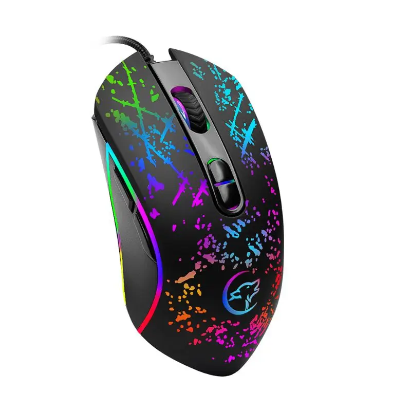 USB Wired Gaming Mouse Professional Macro Program Gamer 6 Programmable Buttons Optical PC Laptop Desktop Computer Game Mice