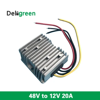 

QNBBM 48V to 12V 20A wide input DC DC Converter Regulator Car Step Down Reducer Buck converter power supply
