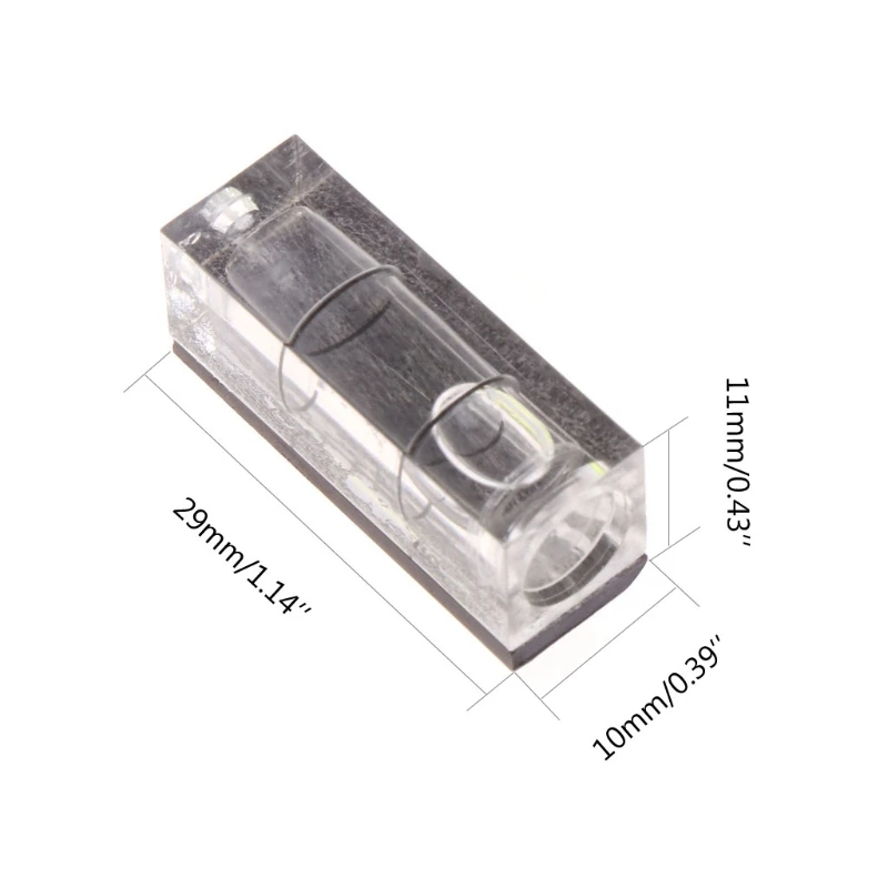 Высококачественный Мини-спиртовой пузырьковый уровень изображения Висячие измерительные инструменты с магнитной полосой 29x11x10 мм