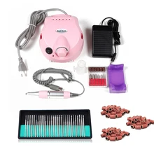 Электрический аппарат для маникюра, 30000 об/мин, 30 шт., набор для сверления ногтей, 300 шт., набор шлифовальных лент, США, ЕС, набор для педикюра