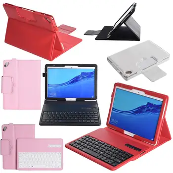 

Wireless Bluetooth Keyboard Stand Leather Funda Case For Huawei MediaPad M5 Lite 10 BAH2-W19/L09/W09 T5 10 AGS2-W09/L09/L03/W19