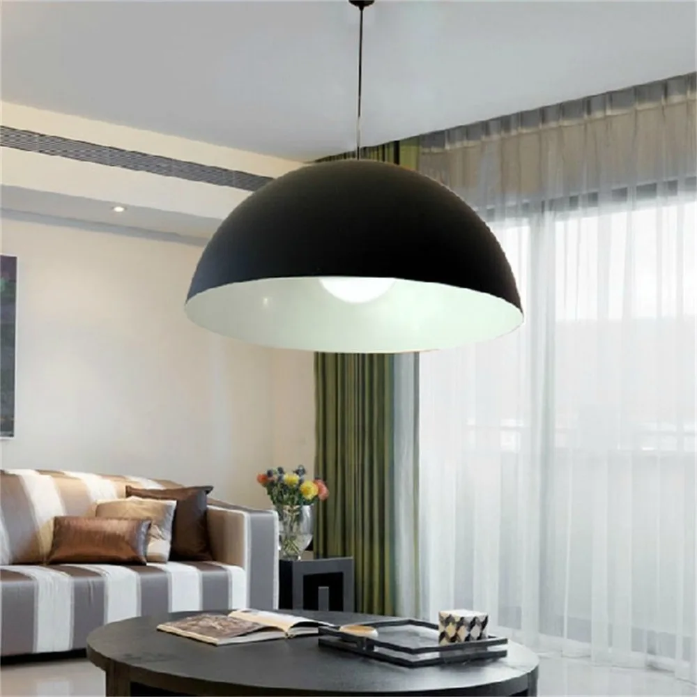 

(Ship From DE)Retro Style Black White Red Metal E27 Pendant Light Lamp Shade Lampshade 30x18cm NEW