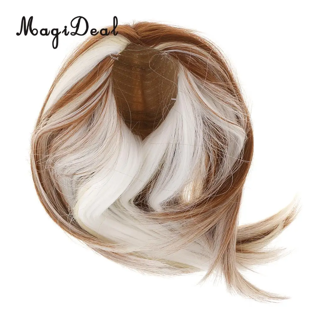 MagiDeal Fashion 28cm High-Temperature Wire Hair Doll Wig for Hair Salon 18 Inch   Dolls DIY Making Accessories Gift