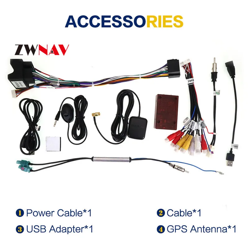 Best ZWNAV Android 8.0 Car GPS Navigation auto stereo Radio Screen For VW SEAT SKODA UNIVERSA Volkswagen Polo gps android Display 7
