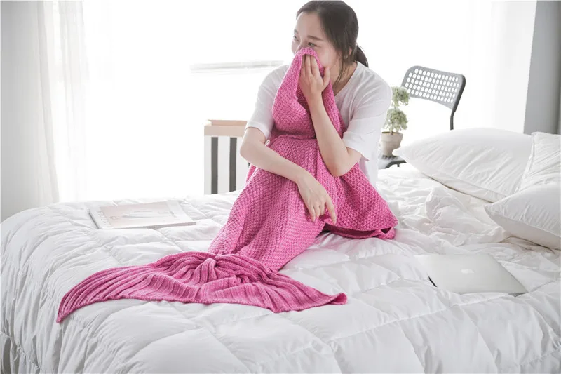 crochet mermaid blanket