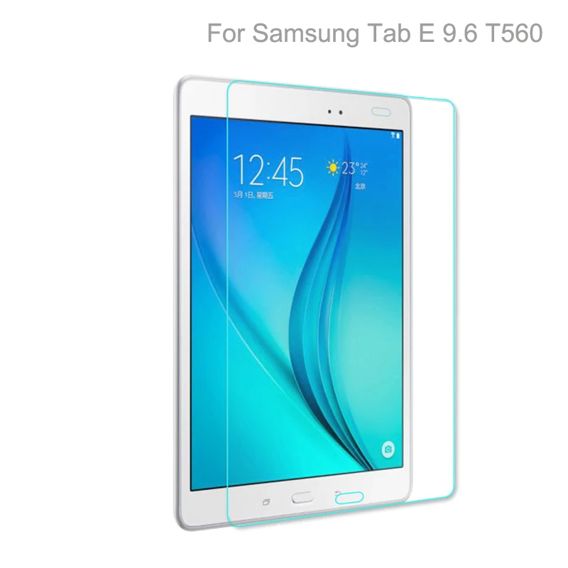 Футляр из искусственной кожи чехол для Samsung Galaxy Tab E 9,6 SM-T560 SM-T561 планшеты для Samsung Galaxy Tab E 9,6+ пленка из закаленного стекла - Цвет: ST560TSP