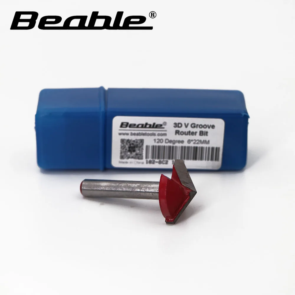 Beable V Groove Router Bit 6*22*120 Degree Woodworking tool Tungsten
