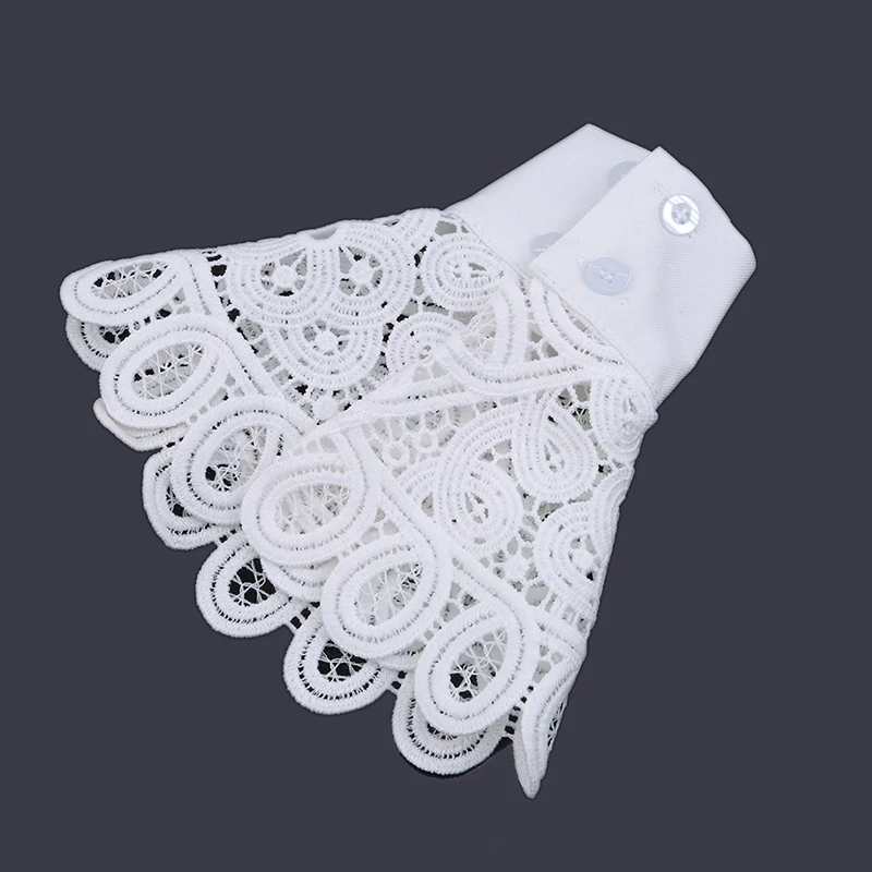 

2019 Korean Thick Lace Openwork Gloves Fake Sleeves Fashion Women's Knitted Sweater Fake Sleeves New Wild Sweet Ladies Fake Cuff