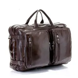 Высокое качество коровьей многофункциональный бизнес-сумка для ноутбука человек двойной плеча Путешествия большая емкость сумка для