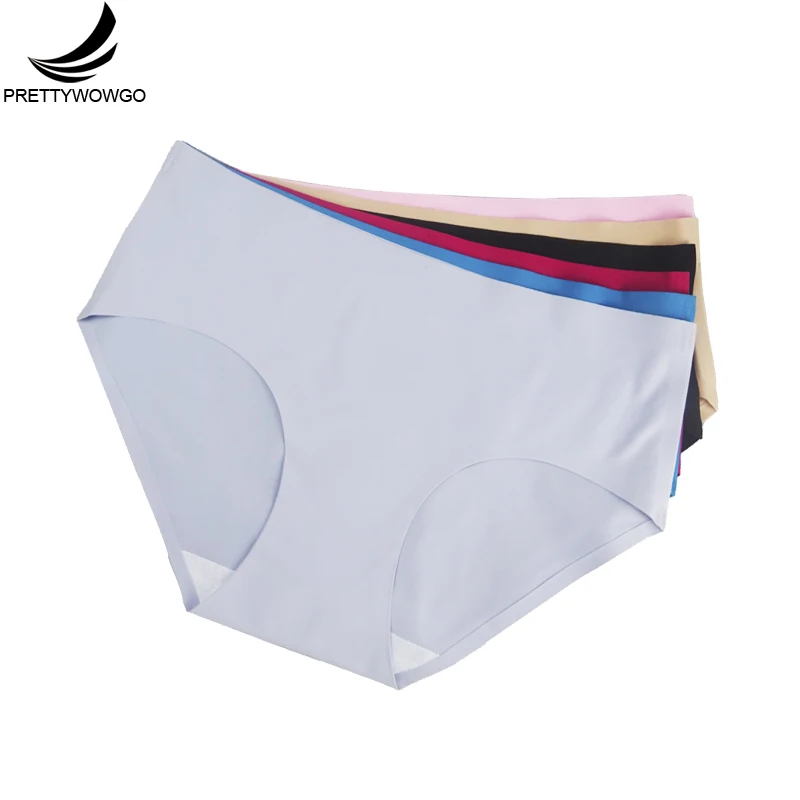 

89022 Wowgo Garment Wholesale Seamless Underwear 2016 New Arrival Women 6 Color Briefs Seamless Panties M L XL XXL