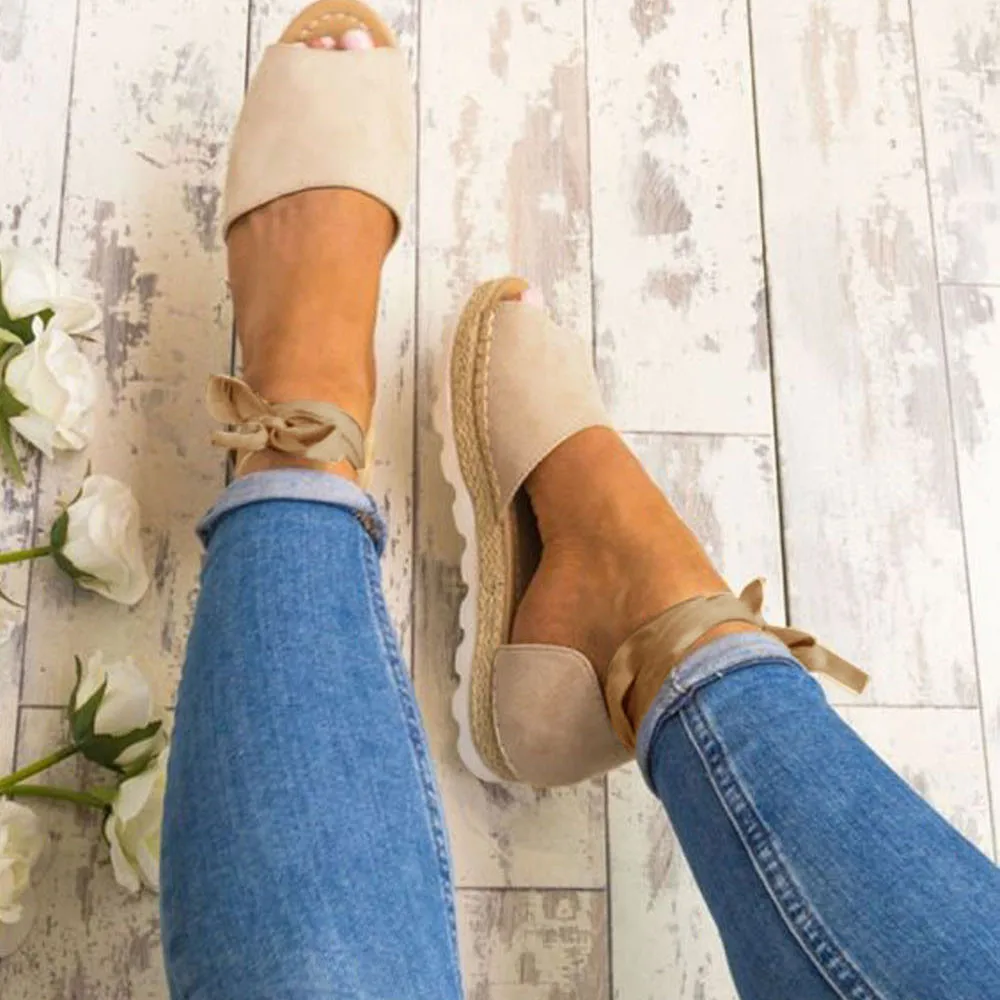 

Womens Flat Lace Up Espadrilles Summer Chunky Holiday Sandals Shoes Size summer sandals women sandals high heels flat casual
