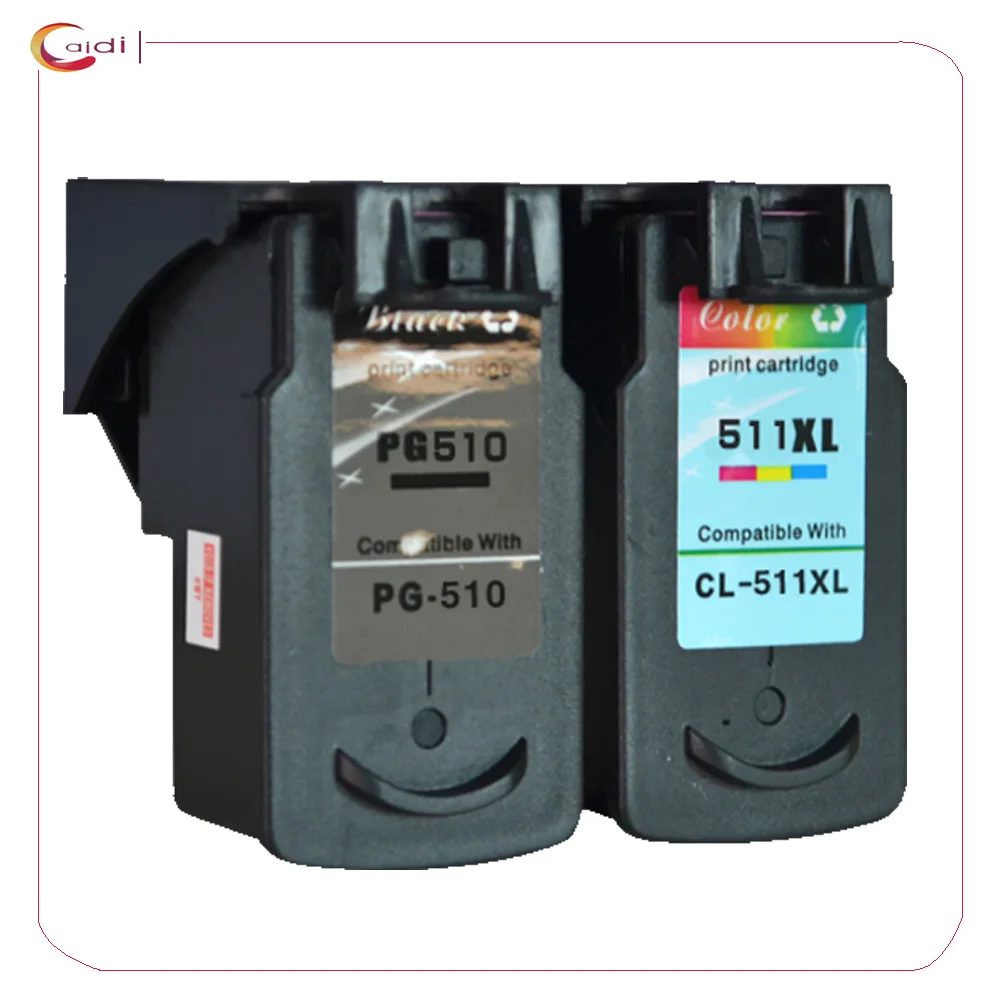 

2Pack Compatible ink cartridge PG510 CL511 for canon pg-510 cl-511 For PIXMA MP230 240 250 260 270 280 282 480 490 printer