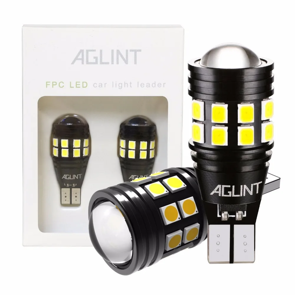 AGLINT 2 шт. T15 W16W светодиодный автомобильный светильник CANBUS без ошибок 3030SMD 22 светодиодный s автомобильный парковочный светильник задний фонарь белый DC 12 В