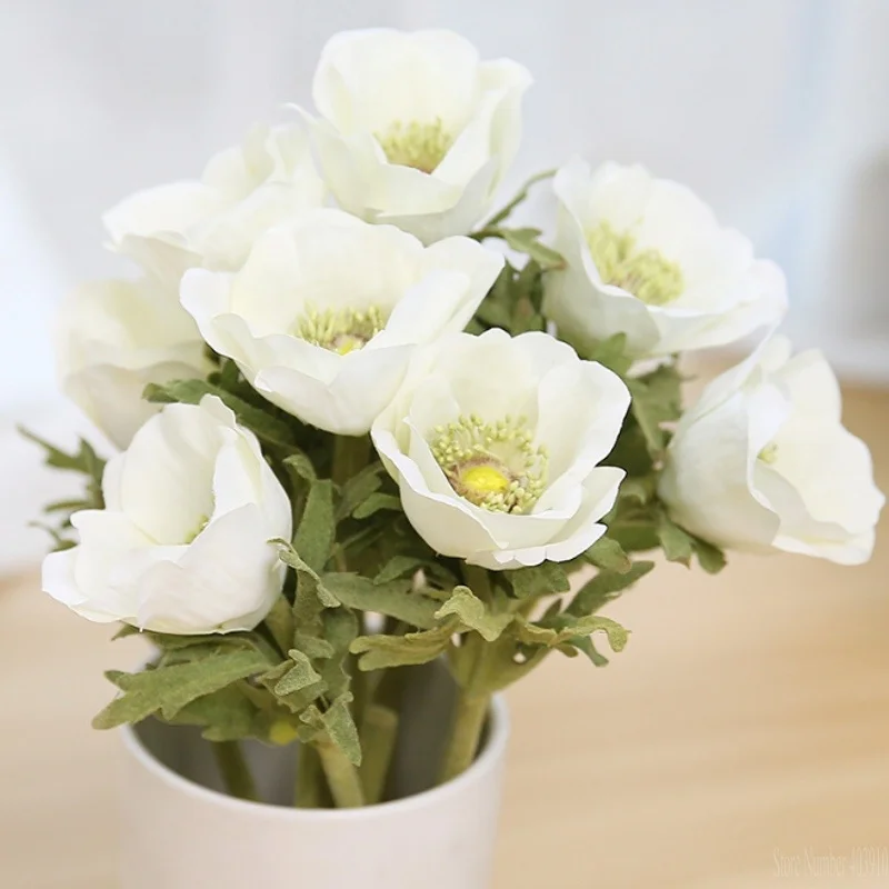 

1 Pcs Artificial Flower Pulsatilla Floristry Flower Arrangement Wedding Home Decorative