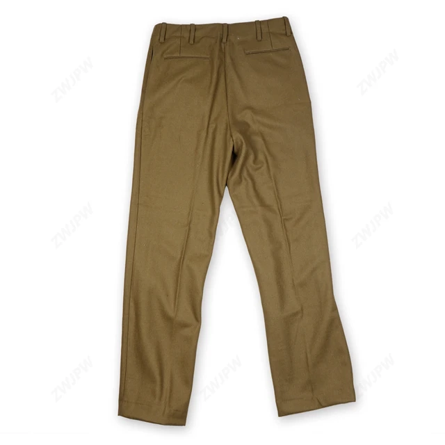 Genuine Romanian army wool field trousers combat pants Khaki OD Green  Romania | eBay