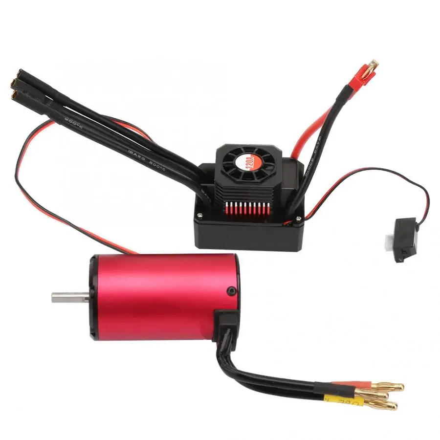 

Motor 2050KV+KS120A red set high speed super large bearing design for maximum energy conversion Parts