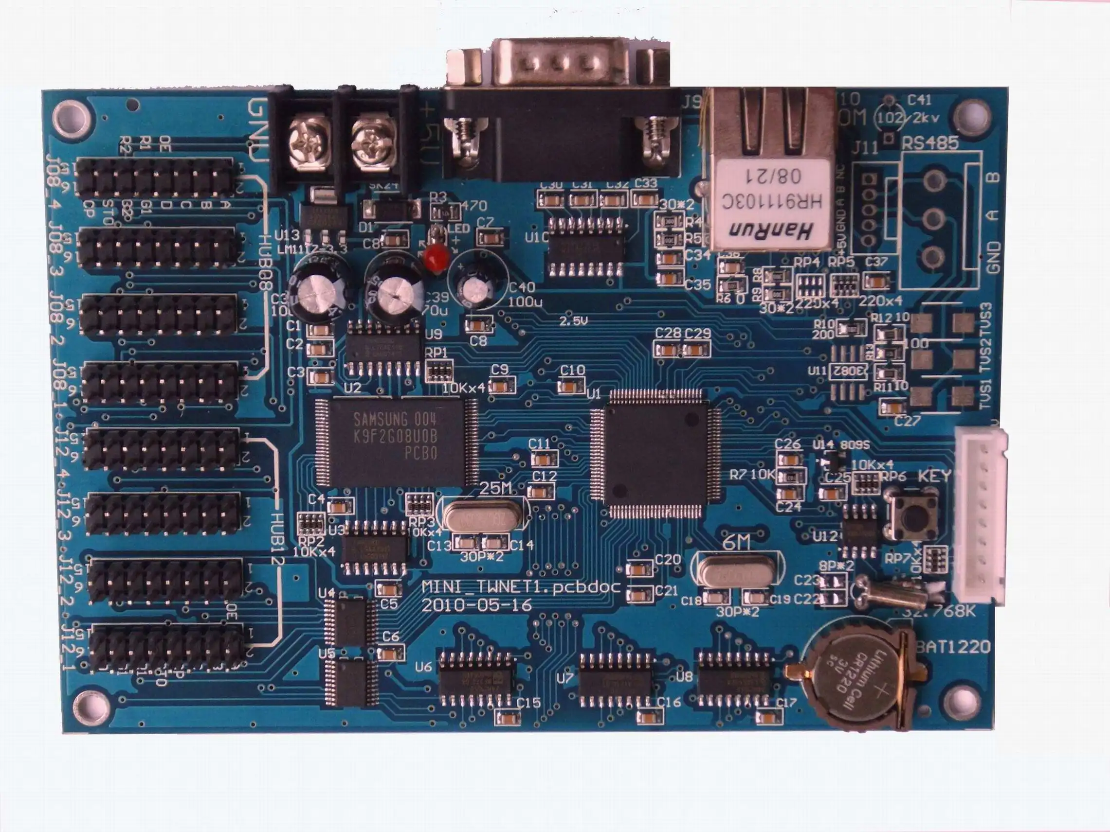 

Connected with PLC Production Management Software Factory Electronic Kanban Workshop Kanban Network Port LED Control Card