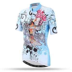 Image for Blue Cycling jersey Women Bike jersey Mountain Roa 