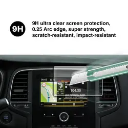 RUIYA Закаленное стекло Защитная пленка для Renault Koleos 2 R-Link Автомобильный gps навигационный экран, 9 H Защита от царапин ежедневное повреждение