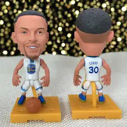Soccerwe Стивен кукла Карри GSW 30 # звезда баскетбола 2018 белый комплект Статуэтка 2,6 дюйм(ов) Высота Рождественский подарок