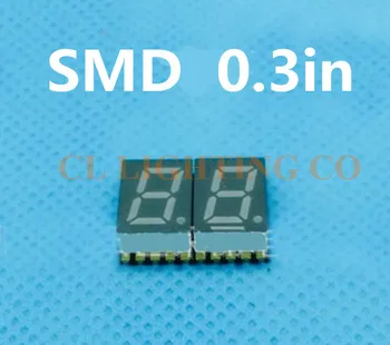 

Common ANODE 2 Bit smd Digital Tube 0.3 inches GREEN 7 Segment 0.3in 0.3" SMD LED Display 14.8*12*3.75mm Nixie tube
