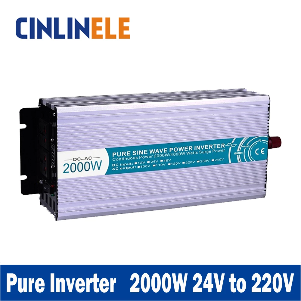 

Smart Series Pure Sine Wave Inverter 2500W CLP2500A-242 DC 24V to AC 220V 2500W Surge Power 5000W