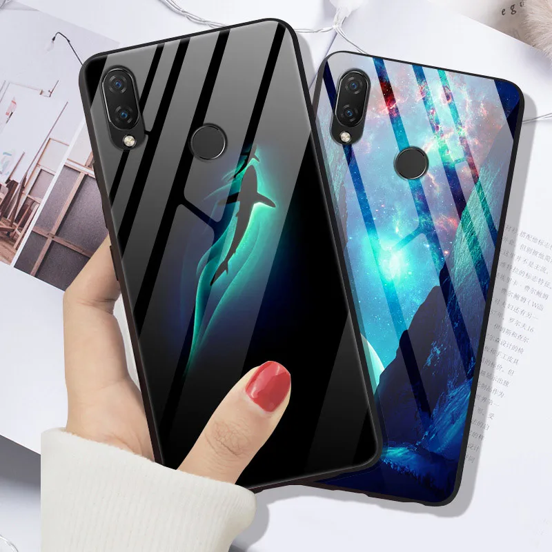 Чехол для Huawei P Smart Plus чехол из закаленного стекла Жесткий Бампер 2019 2018 Z